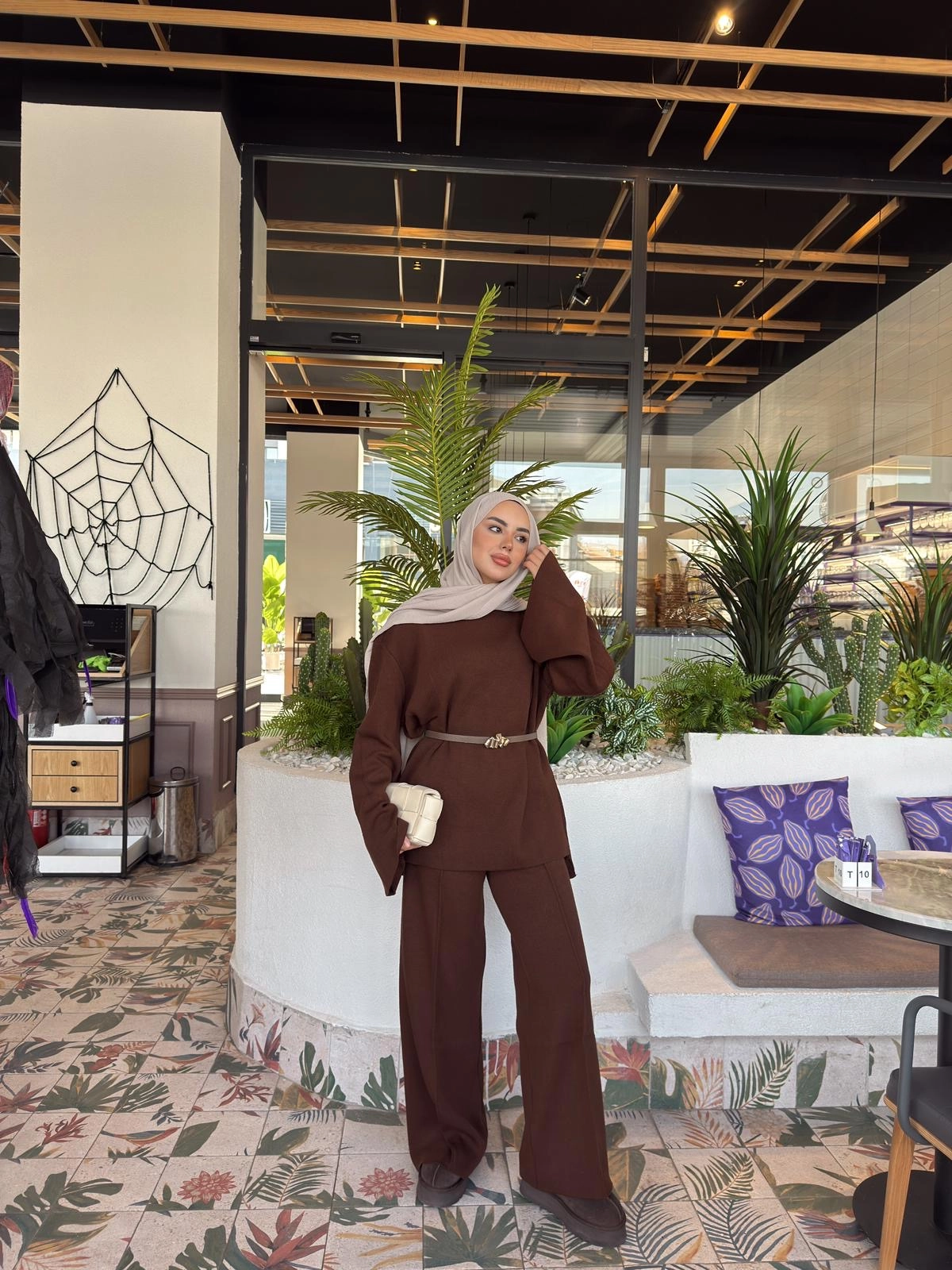 Kahverengi Meysa Triko Takım 2501