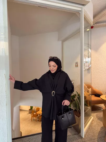 SİYAH  M.D MUADİL GÖMLEK 0220