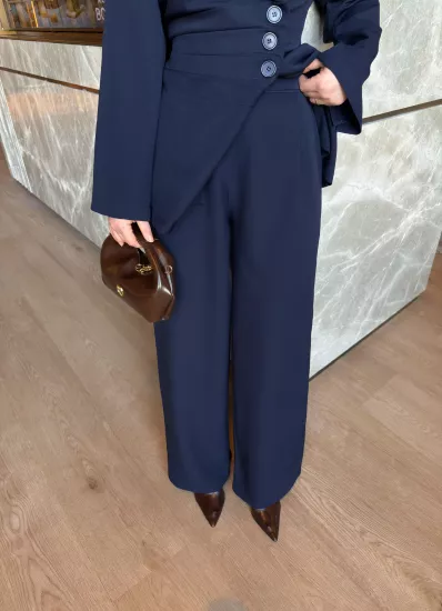 LACİVERT PALOZZO PANTOLON 0221