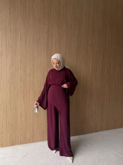 BORDO AURA ÜÇLÜ TAKIM 6146