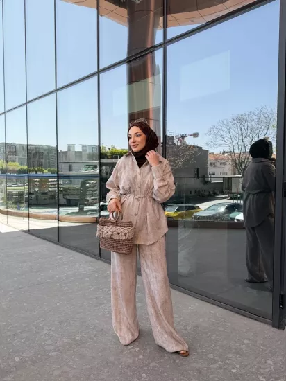 BEJ RİVA KETEN TAKIM 6158