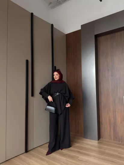 SİYAH   HİRA ÜÇLÜ TAKIM 614﻿﻿0 