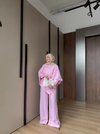 PEMBE HİRA ÜÇLÜ TAKIM 614﻿﻿0 