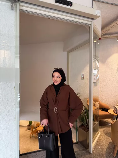 KAHVE  M.D MUADİL GÖMLEK 0220