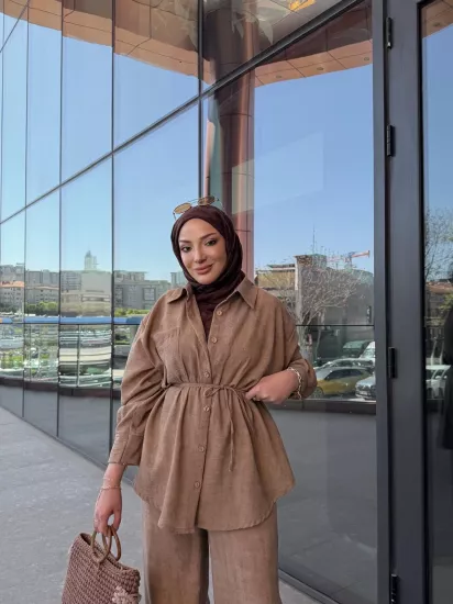 SÜTLÜ KAHVE RİVA KETEN TAKIM 6158