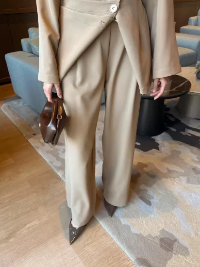 CAMEL PALOZZO PANTOLON 0221