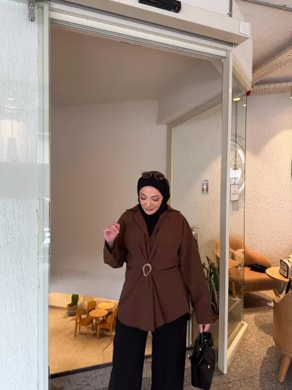 KAHVE  M.D MUADİL GÖMLEK 0220