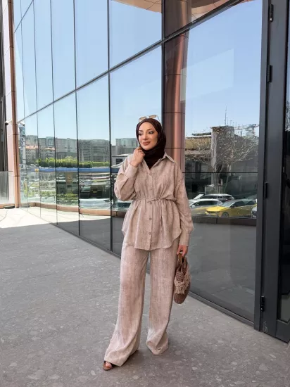 BEJ RİVA KETEN TAKIM 6158