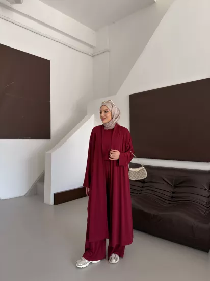 MİA SANDY ÜÇLÜ TAKIM 6181 BORDO