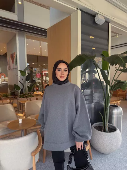 ANTRASİT ALİNA BASİC SWEAT 1197