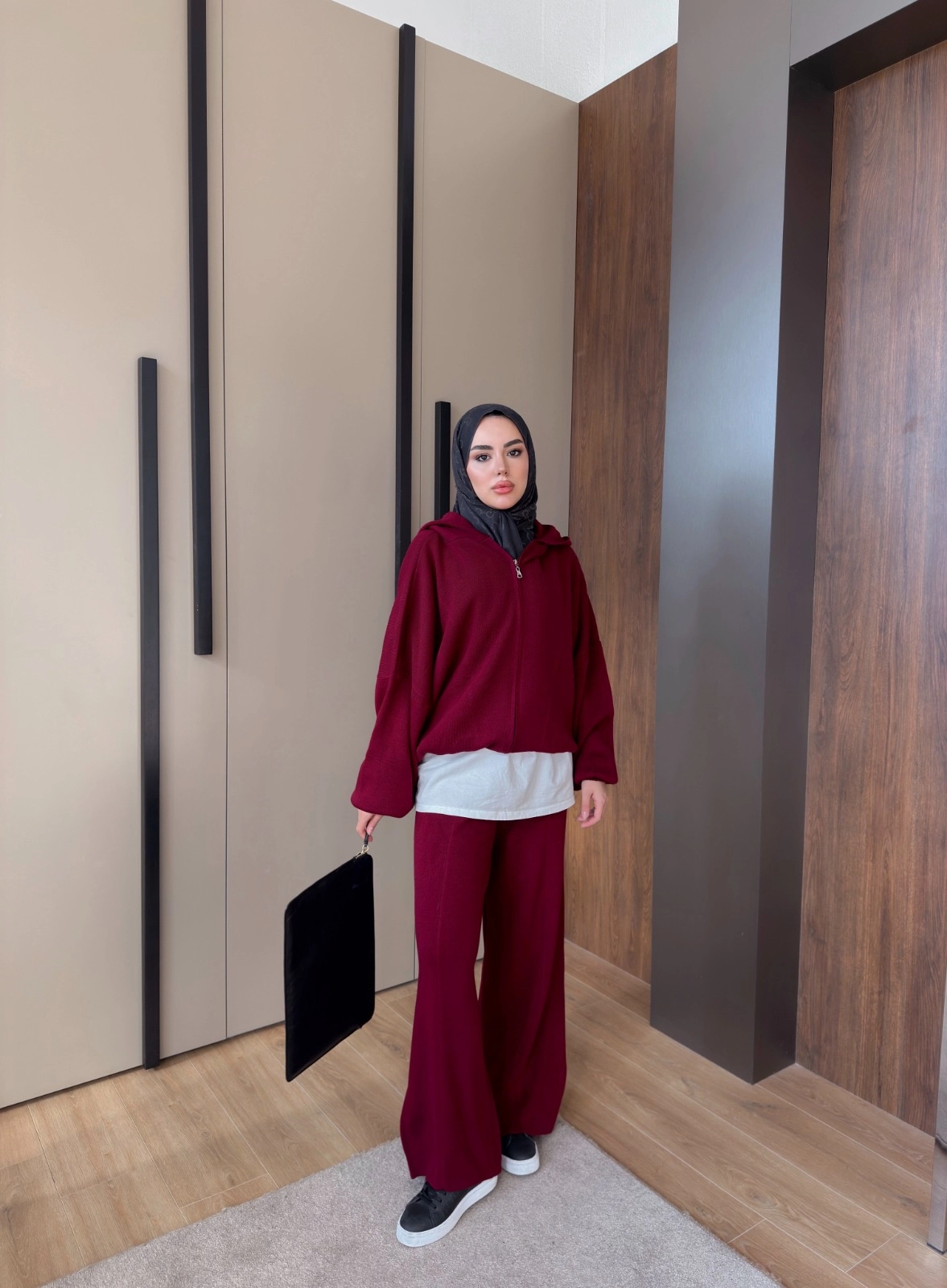 BORDO  ESİLA FERMUARLI TRİKO TAKIM 2514