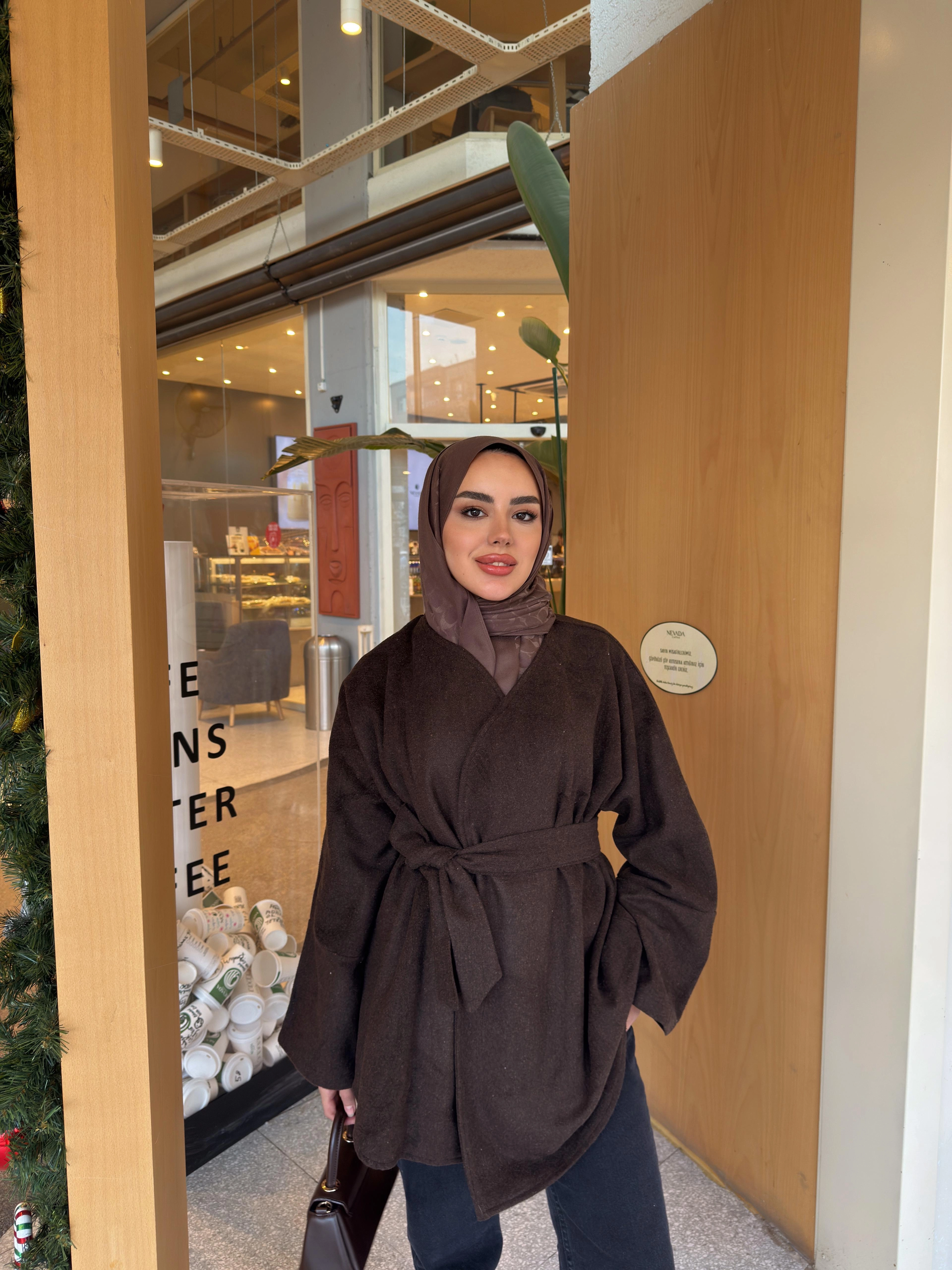 KAHVE BASİC  KAŞE CEKET 204