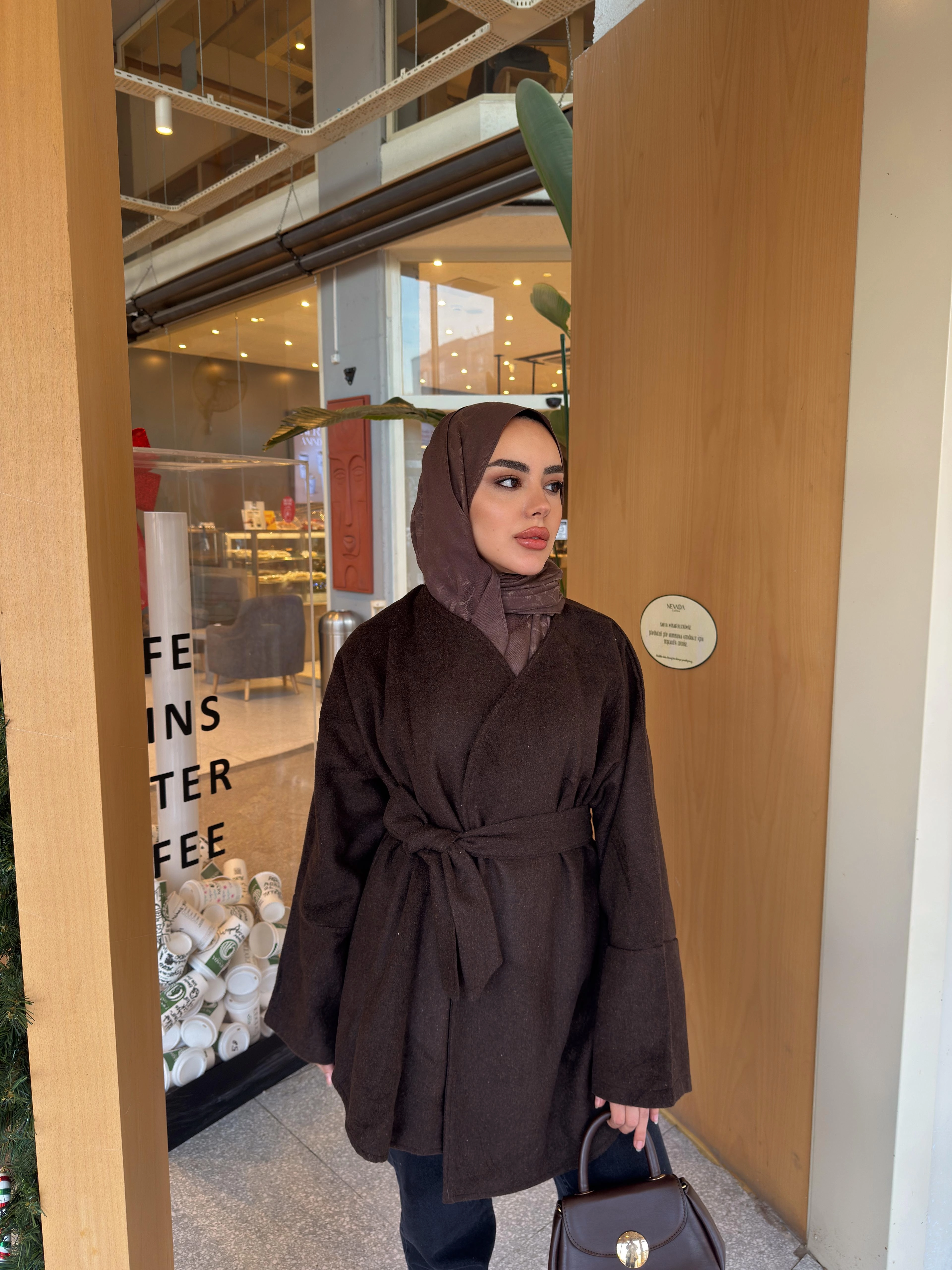 KAHVE BASİC  KAŞE CEKET 204