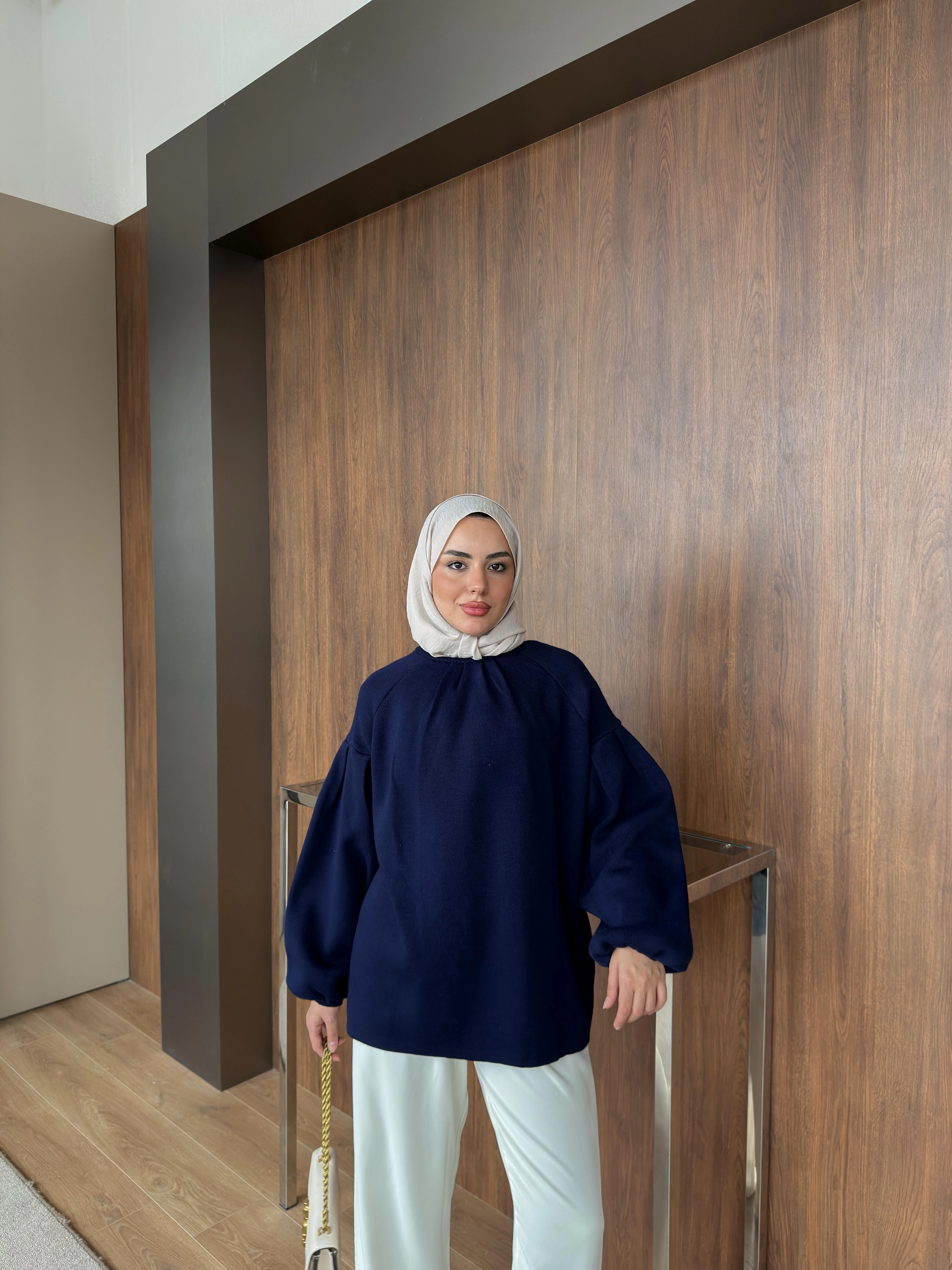 LACİVERT  LUNA TRİKO TUNİK 2512