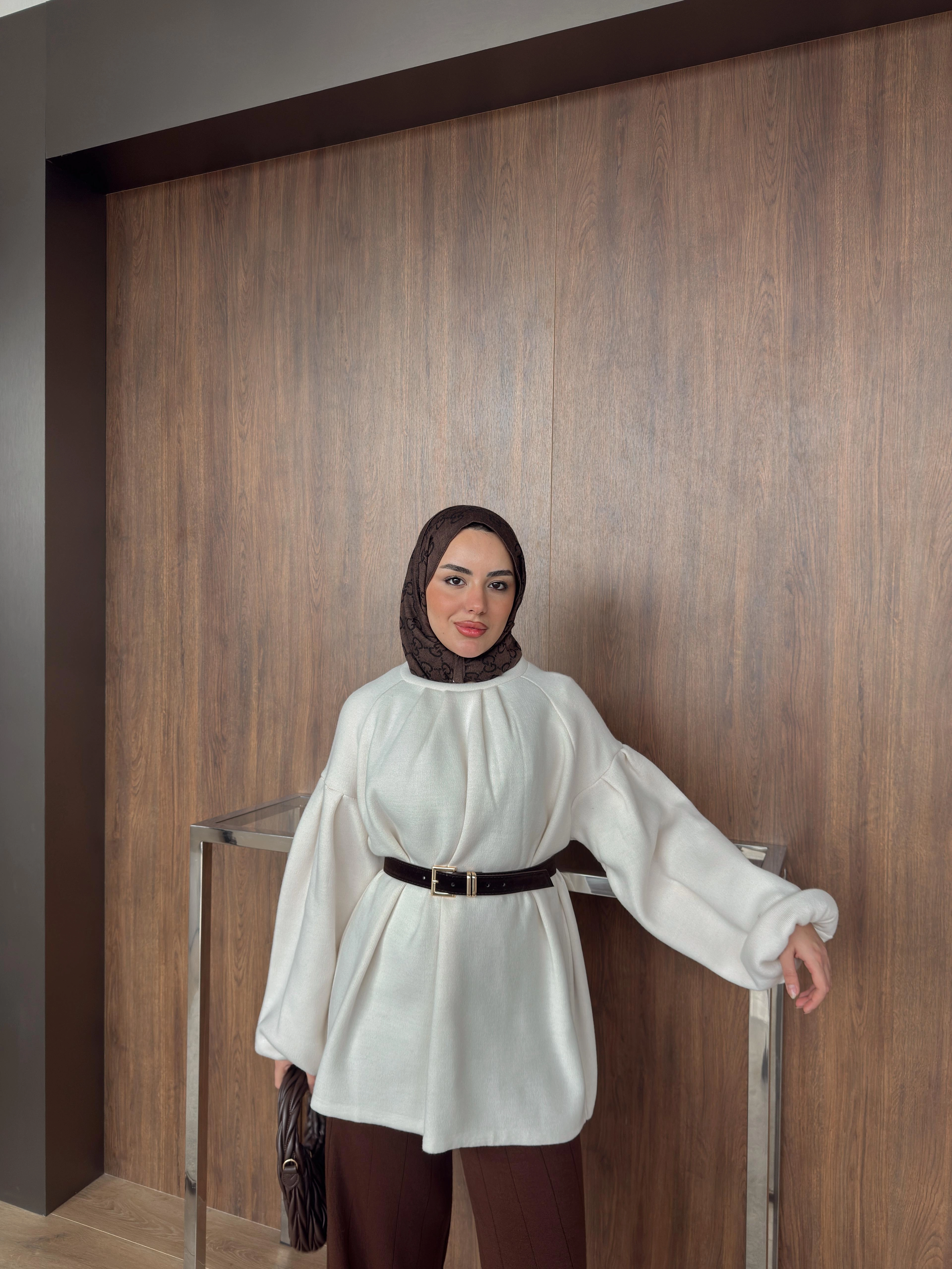 BEJ  LUNA TRİKO TUNİK 2512