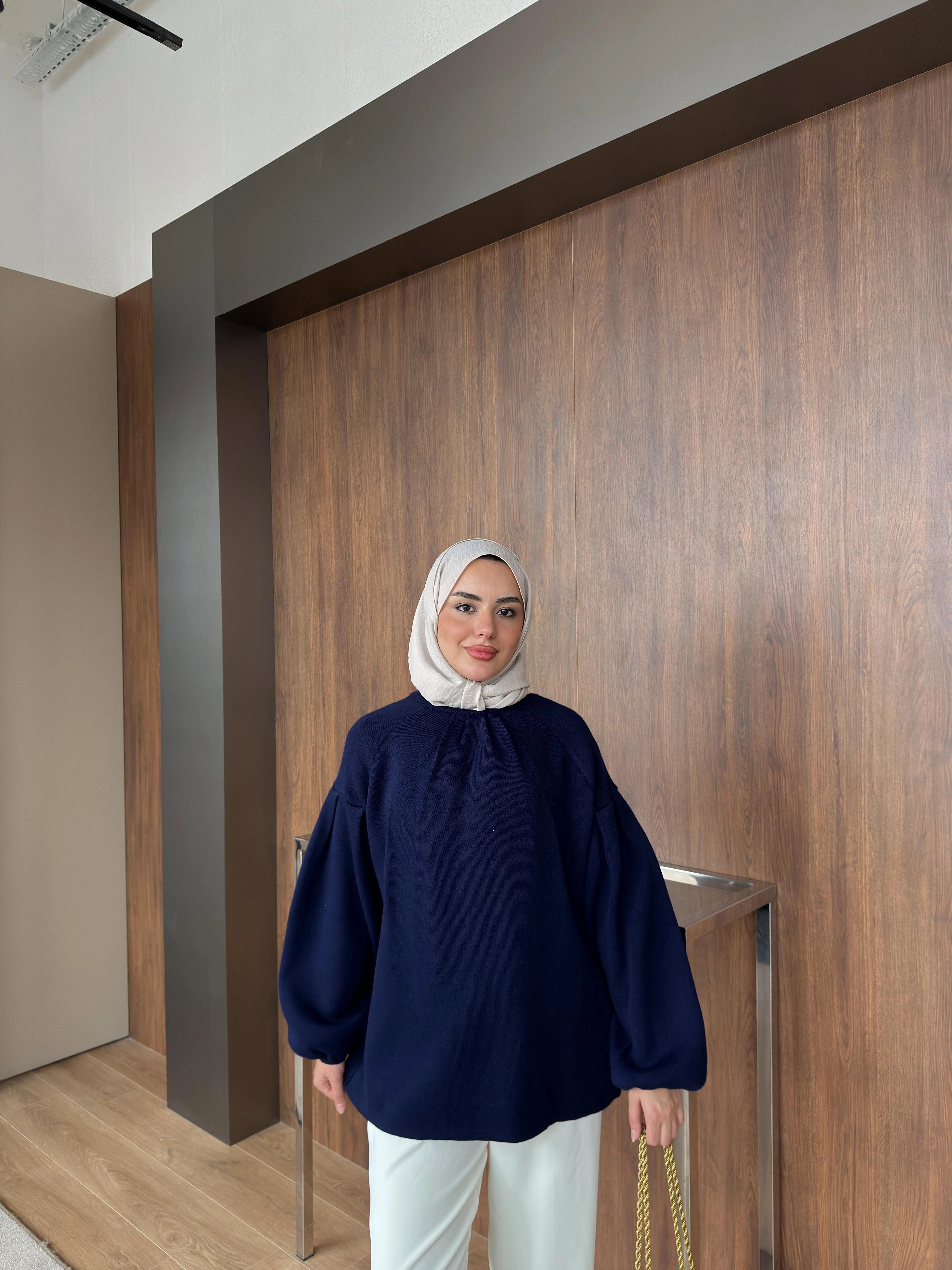 LACİVERT  LUNA TRİKO TUNİK 2512