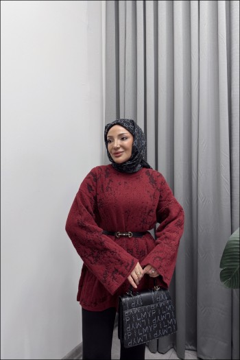 Bordo Lenora Angora Kazak