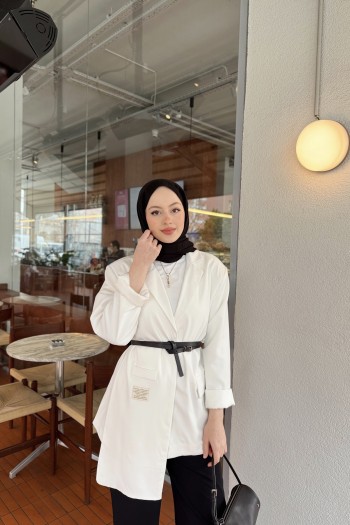 Ekru Nouma Blazer Ceket