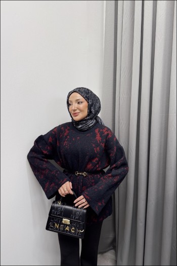 Siyah Lenora Angora Kazak