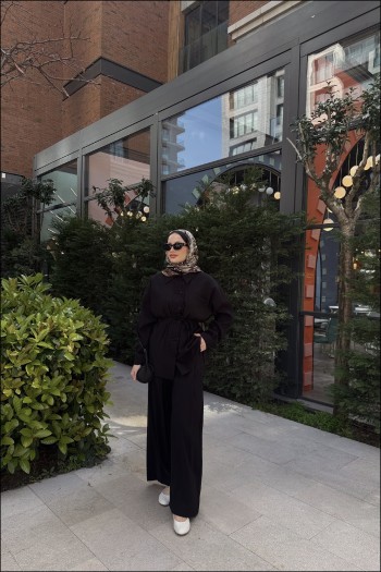 Siyah Olivia Modal Takım