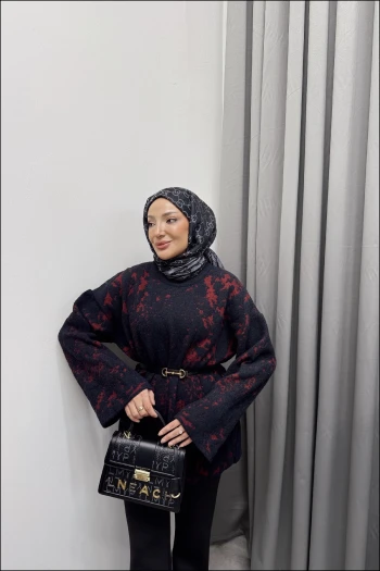 Siyah Lenora Angora Kazak