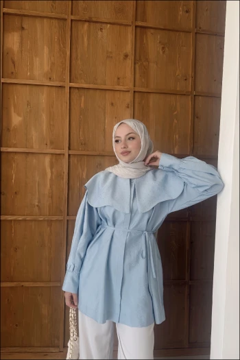 Bebe Mavi Mia Taşlı Gömlek