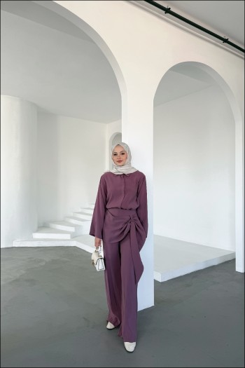 Mürdüm Eva Gömlekli Takım