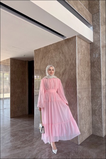 Pembe Lumiere Elbise