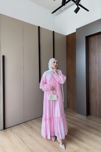 Pembe Nossa Elbise