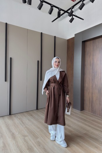 Acı Kahve Lumina Trençkot