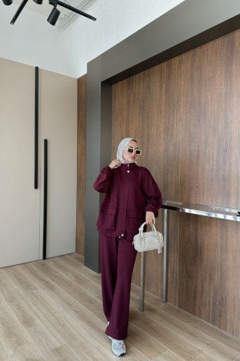 Bordo Mira Oysho Takım