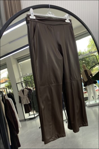Acı Kahve Deri Pantolon