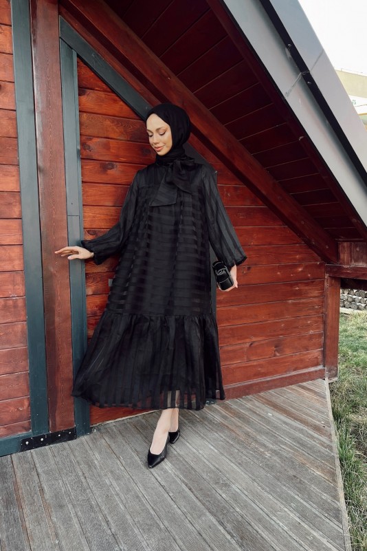 Siyah Alen Elbise