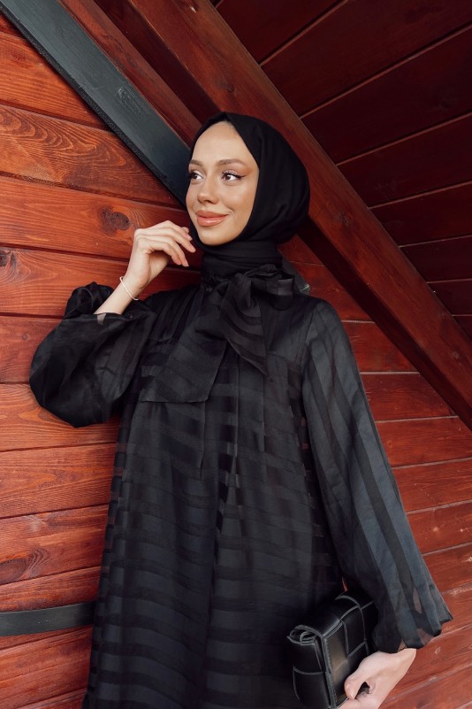 Siyah Alen Elbise