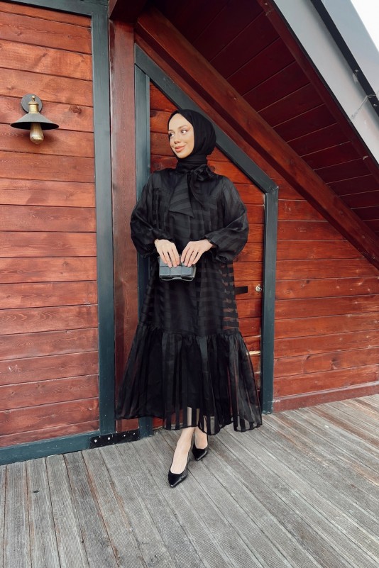 Siyah Alen Elbise