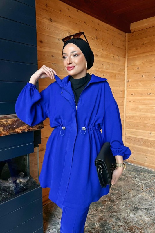 Saks Mavisi Naturel Tünelli Patlı Takım