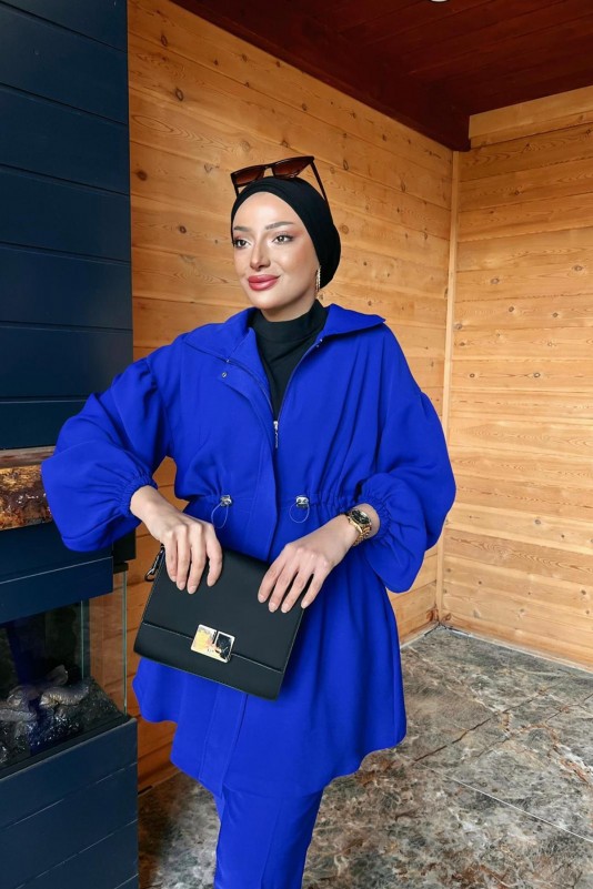 Saks Mavisi Naturel Tünelli Patlı Takım