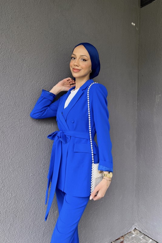Mavi Bright Bussines Ceketli Takım