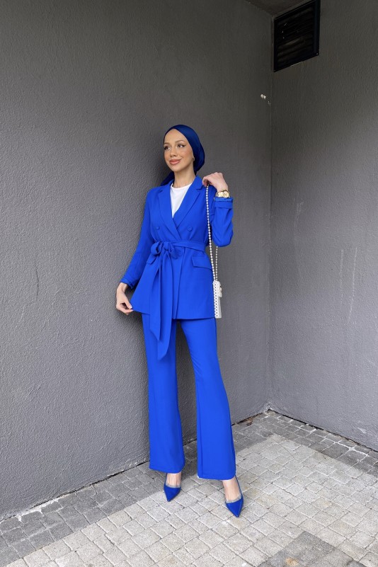Mavi Bright Bussines Ceketli Takım