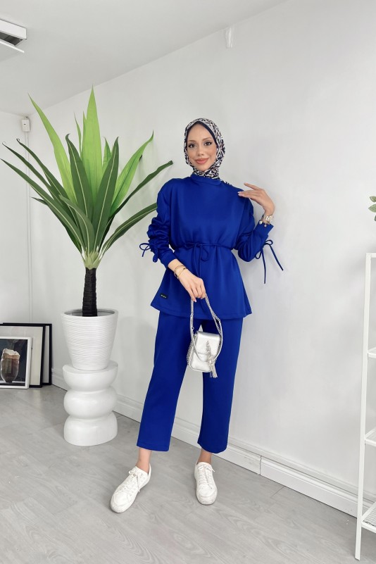 Saks Armiya Kolu Büzgü Detaylı Takım