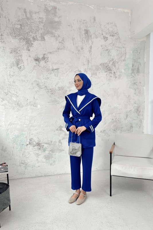 Saks Candies Şal Yaka Scuba Takım