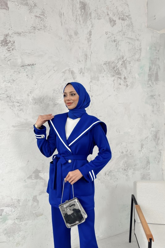 Saks Candies Şal Yaka Scuba Takım