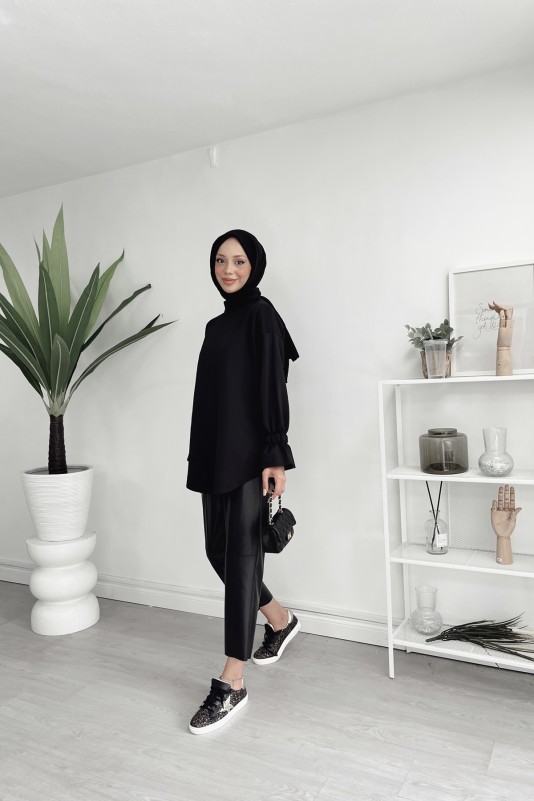 Siyah Asira Tunik