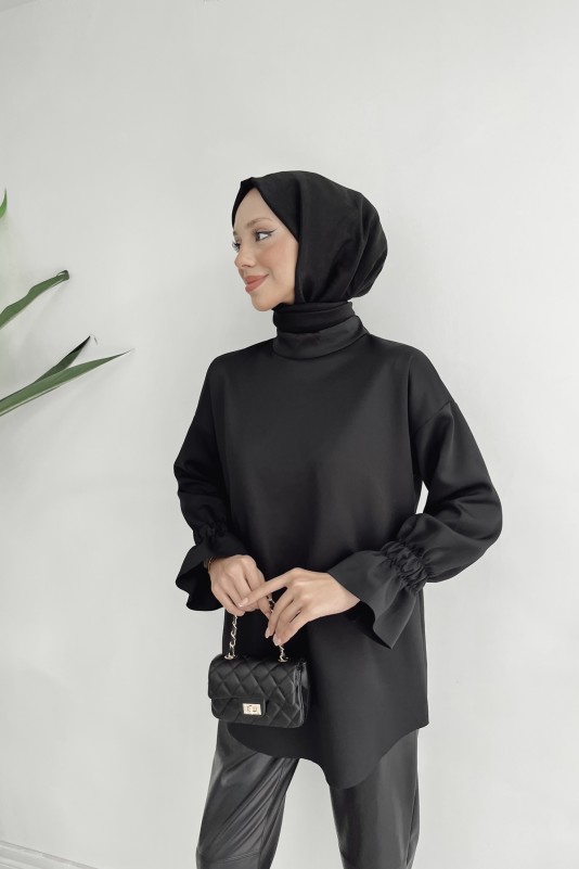 Siyah Asira Tunik