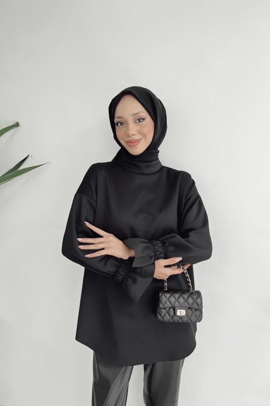 Siyah Asira Tunik