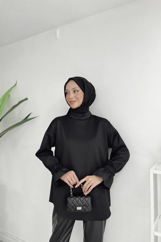 Siyah Asira Tunik