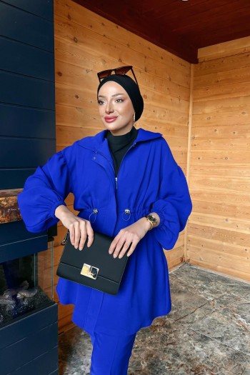Saks Mavisi Naturel Tünelli Patlı Takım