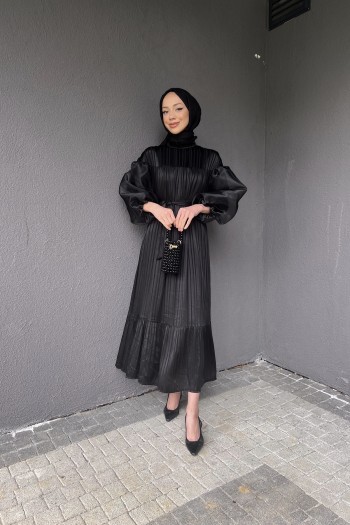 Siyah Lina Elbise