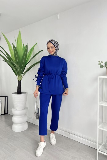 Saks Armiya Kolu Büzgü Detaylı Takım