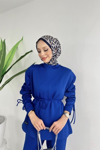 Saks Armiya Kolu Büzgü Detaylı Takım